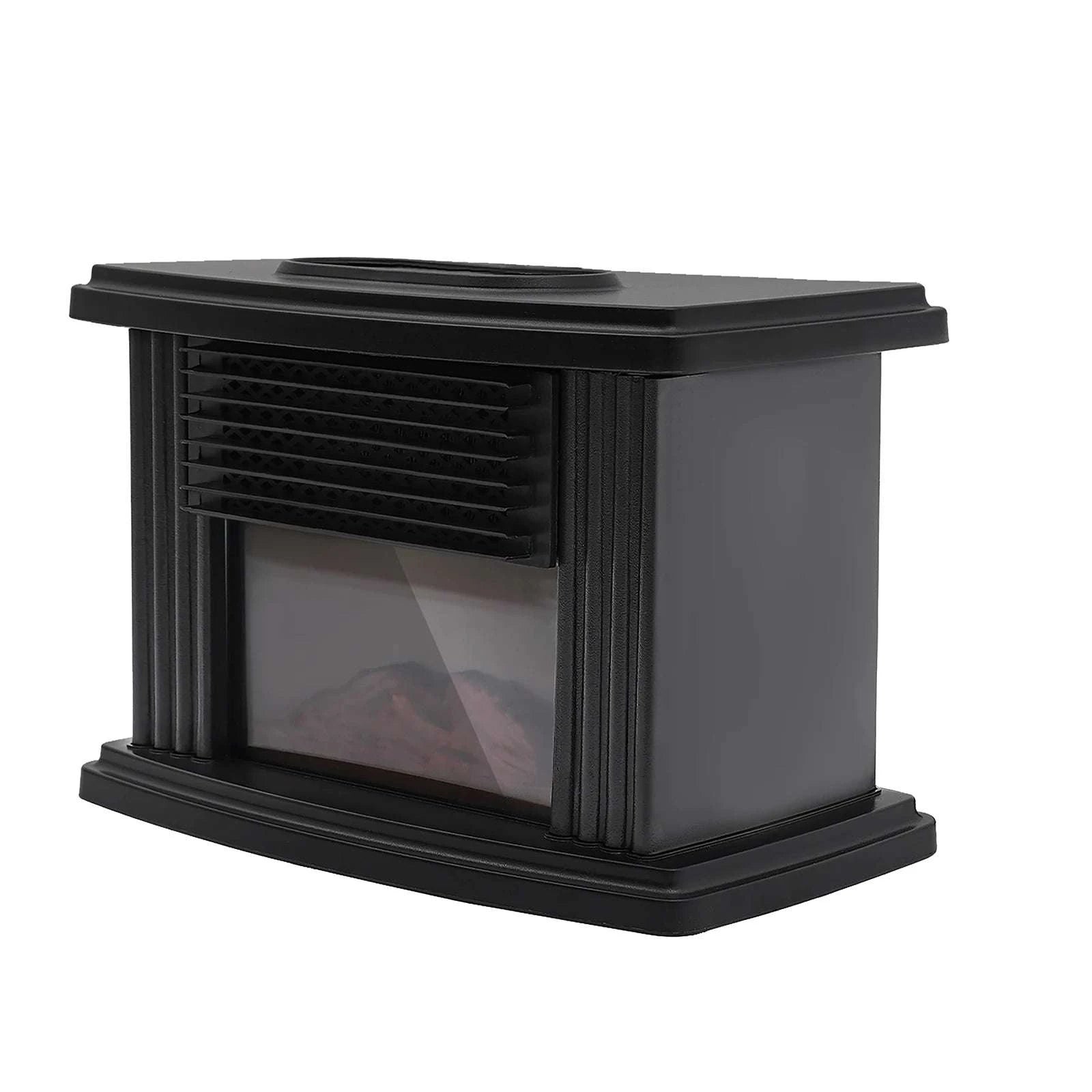 Portable Electric Fireplace Heater 1000W with 3 Speeds & Timer-black / With Remote Control / United States