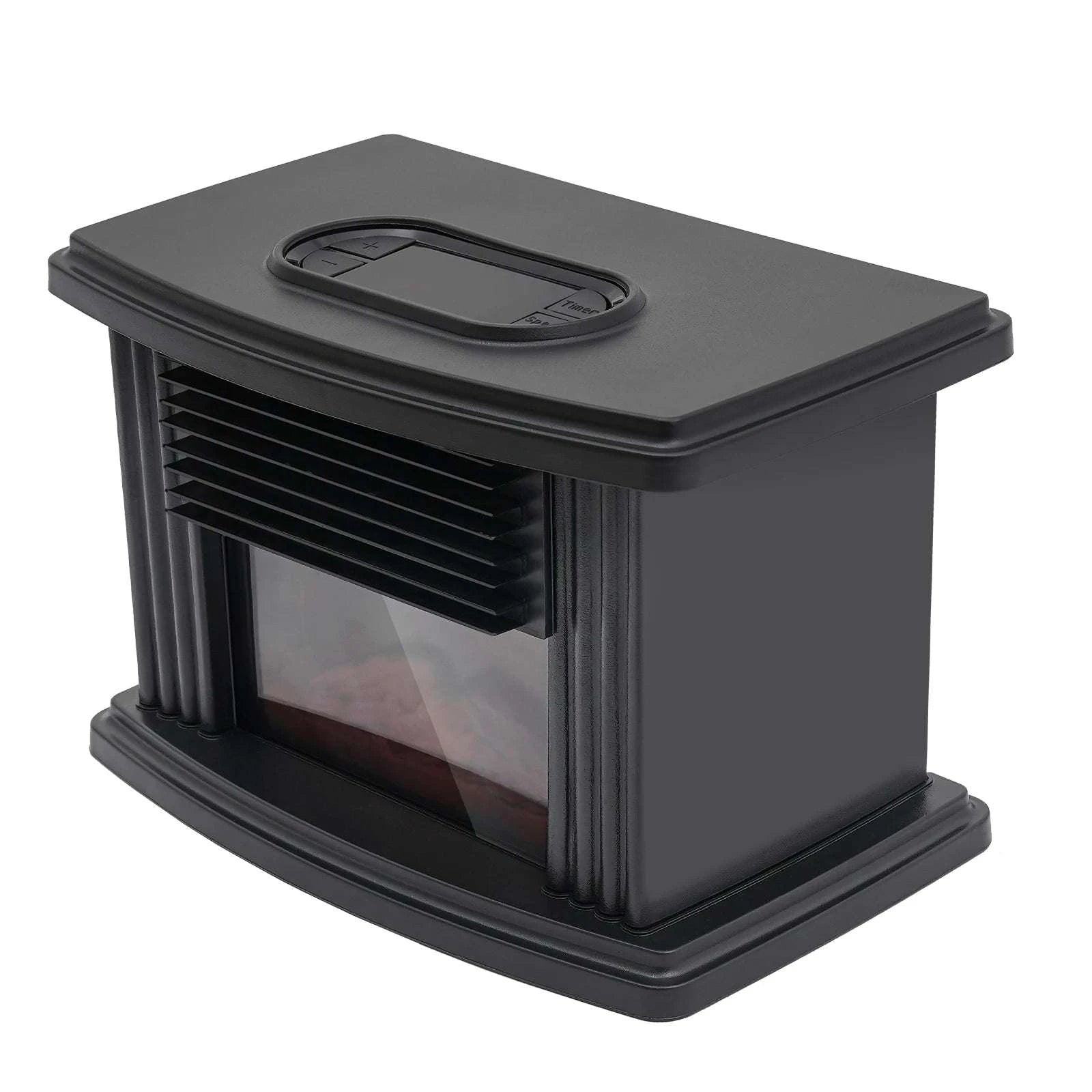 Portable Electric Fireplace Heater 1000W with 3 Speeds & Timer-black / With Remote Control / United States