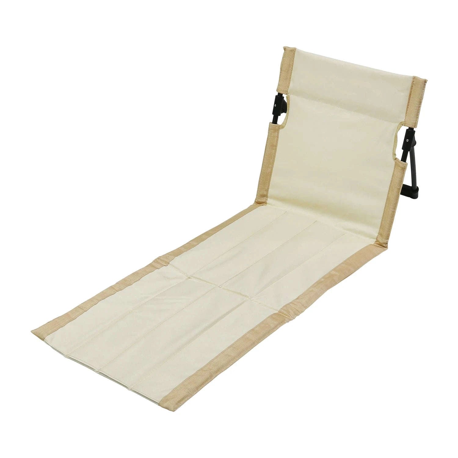 Portable Foldable Camping Floor Chair with Back Support-army green / China Mainland