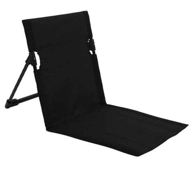 Portable Foldable Camping Floor Chair with Back Support-army green / China Mainland