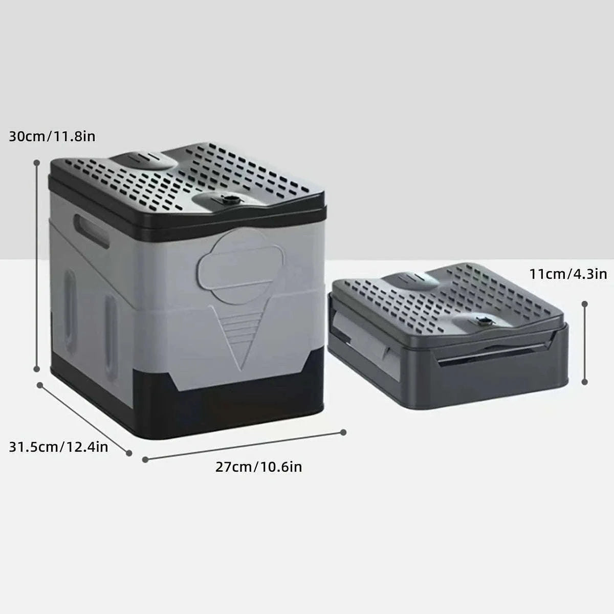 Portable Foldable Camping Toilet-Black