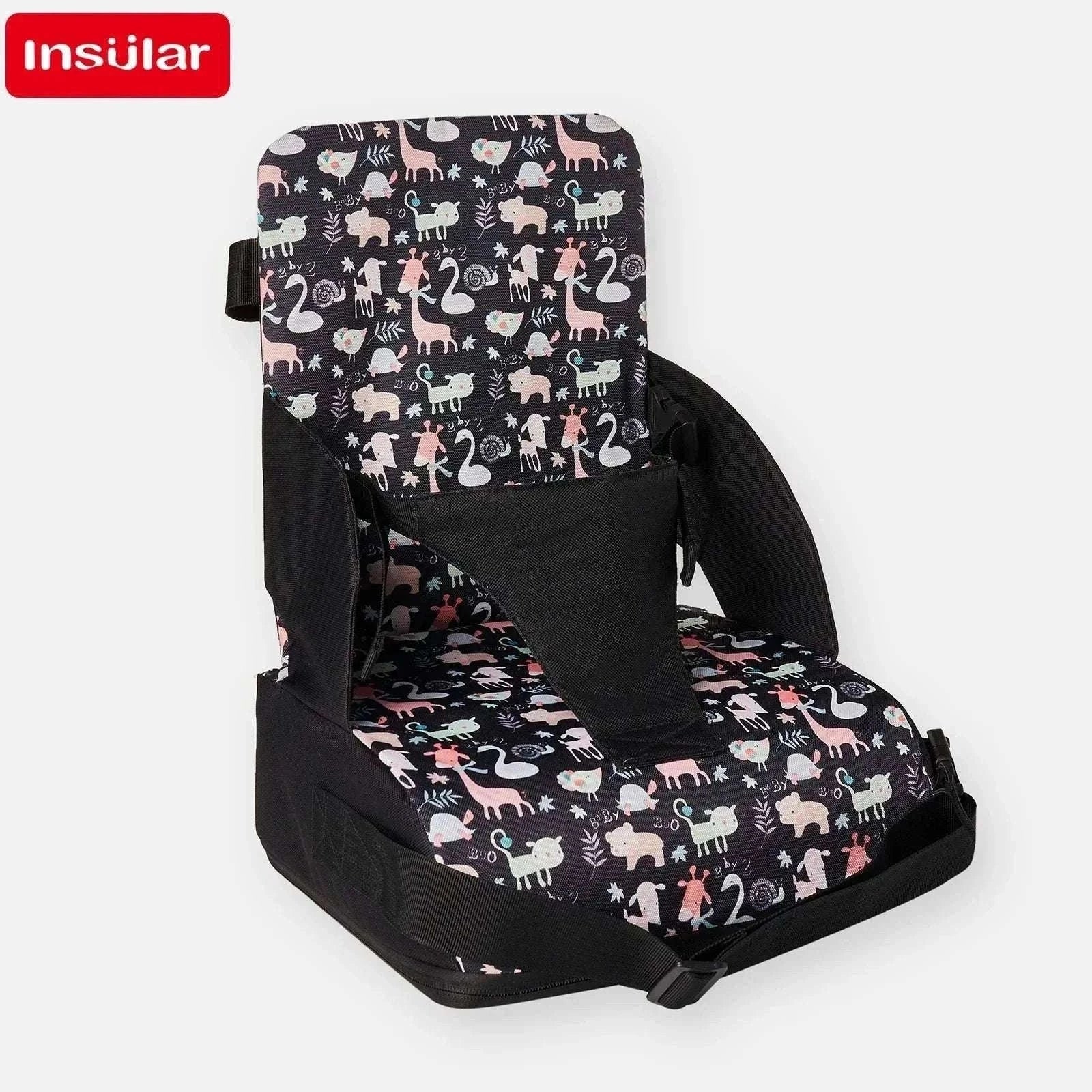 Portable Foldable Children's Booster Seat for Dining and Travel-Giraffe