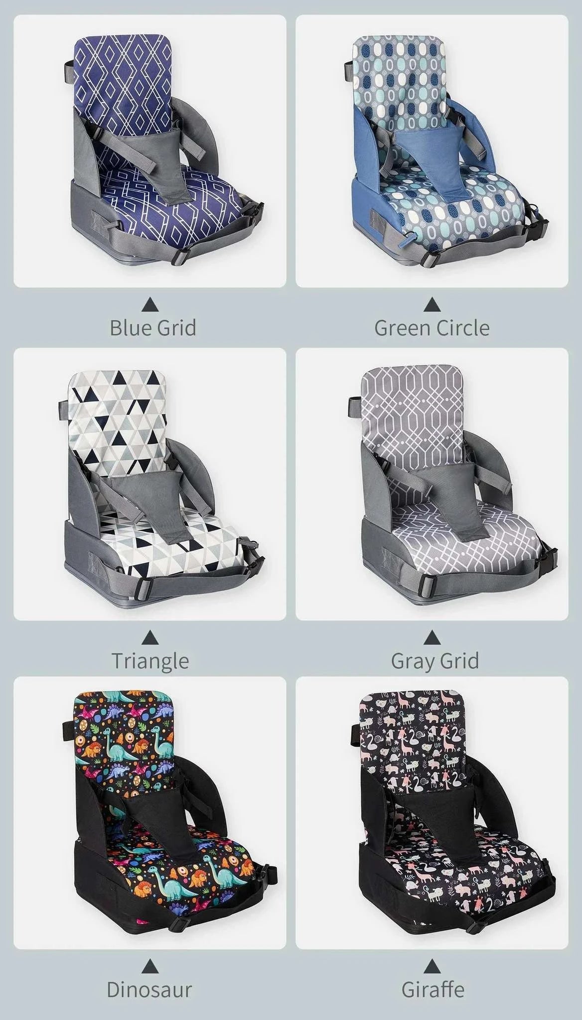 Portable Foldable Children's Booster Seat for Dining & Travel-