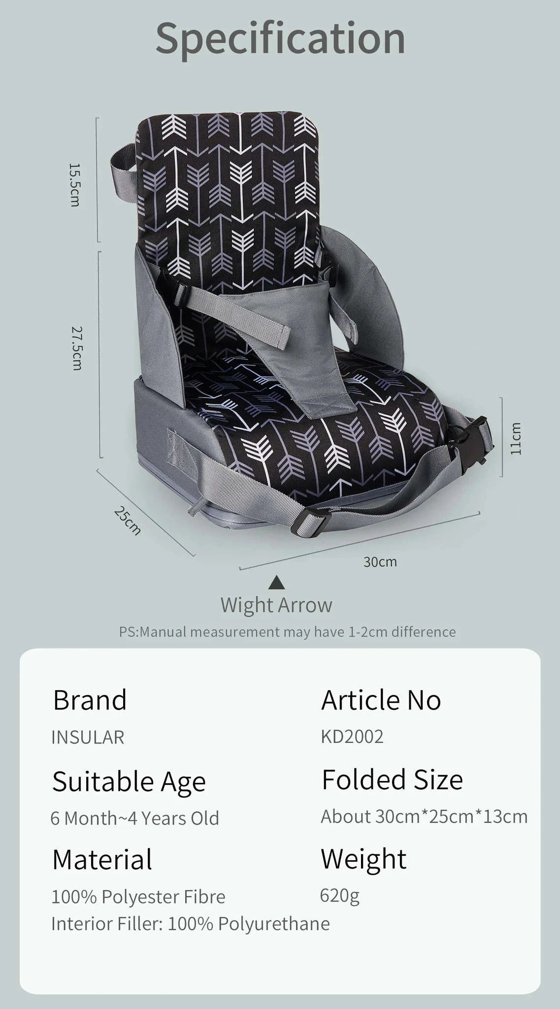 Portable Foldable Children's Seat-Giraffe
