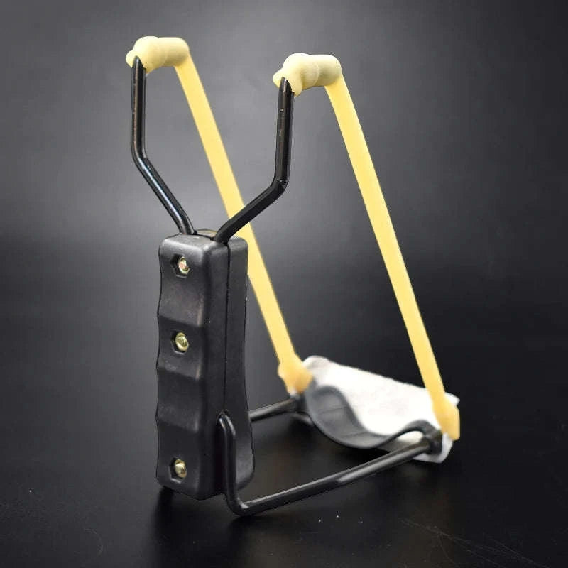 Portable Foldable Slingshot, Outdoor Wrist Support Slingshot, High Power Hunting Launcher.-black / United States