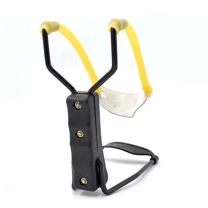 Portable Foldable Slingshot, Outdoor Wrist Support Slingshot, High Power Hunting Launcher.-black / United States