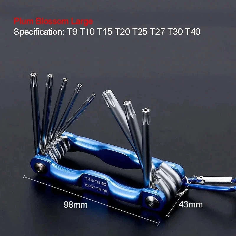 Portable Folding Hex Wrench Allen Set for Quick Repairs-Big Hexagon Wrench