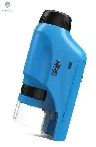Portable Handheld Microscope 60–120X with LED Light-Blue