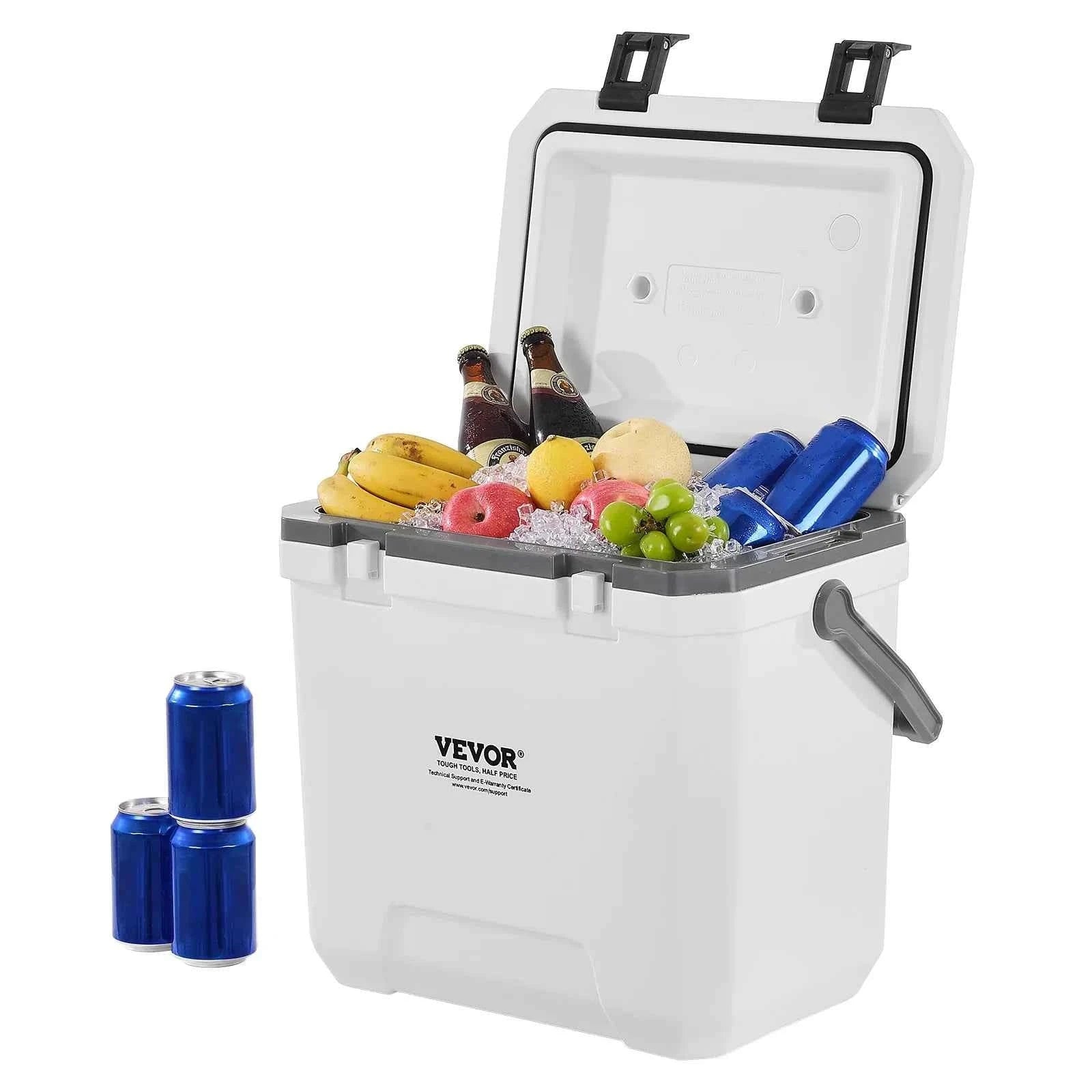 Portable Hard Cooler with Ice Retention, Heavy-Duty Handles and Cup Holder-16.5qt / United States