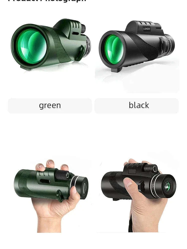 Portable HD Monocular Telescope for Outdoor Adventures-G872D-Green suit2