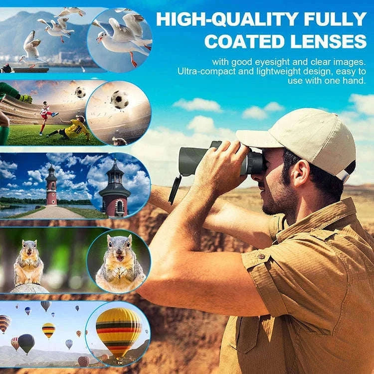 Portable HD Monocular Telescope for Outdoor Adventures-G872D-Green suit2