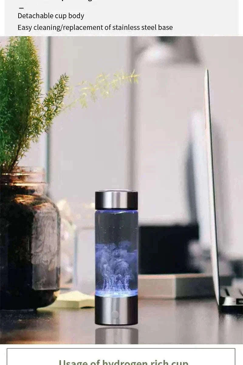Portable Hydrogen-Rich Water Cup USB Rechargeable 420ml-style 2Upgraded