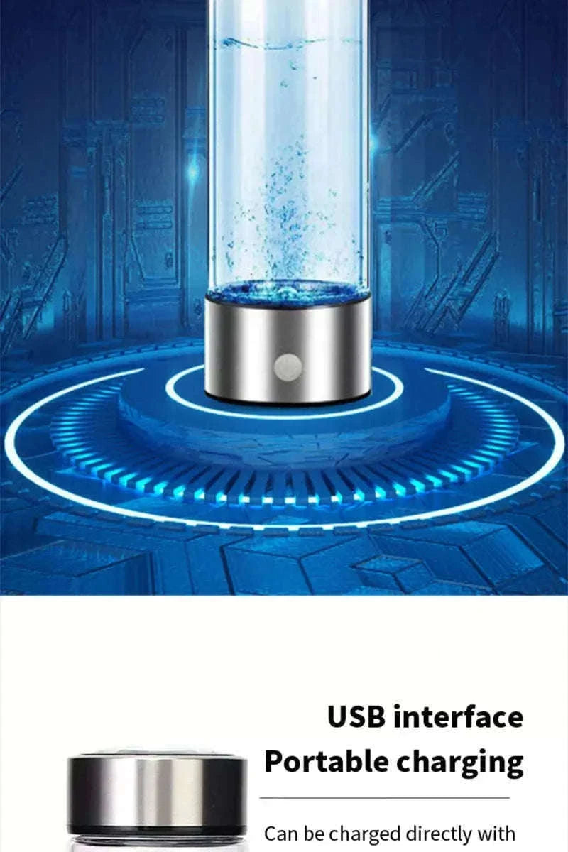 Portable Hydrogen-Rich Water Cup USB Rechargeable 420ml-style 2Upgraded