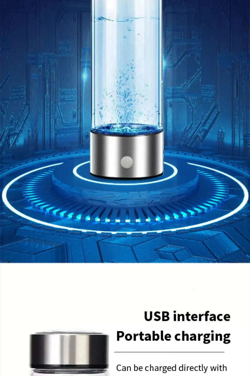 Portable Hydrogen-Rich Water Cup USB Rechargeable 420ml-style 2Upgraded