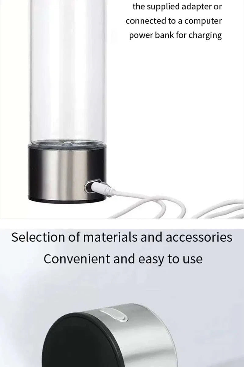 Portable Hydrogen-Rich Water Cup USB Rechargeable 420ml-style 2Upgraded