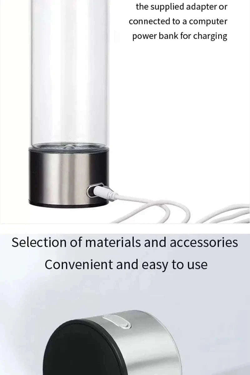 Portable Hydrogen-Rich Water Cup USB Rechargeable 420ml-style 2Upgraded