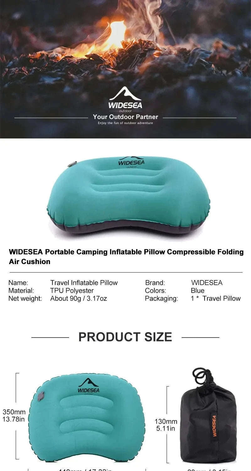 Portable Inflatable Camping Pillow-WSCP-001-2