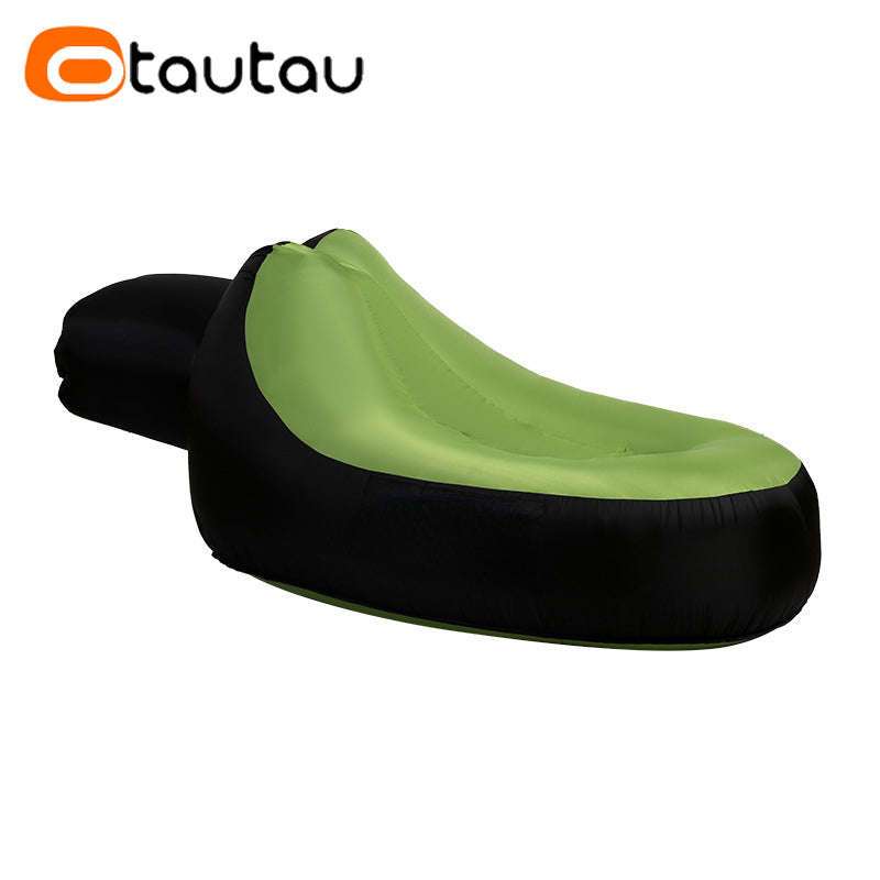 Portable Inflatable Lounger for Camping, Beach Relaxing-green
