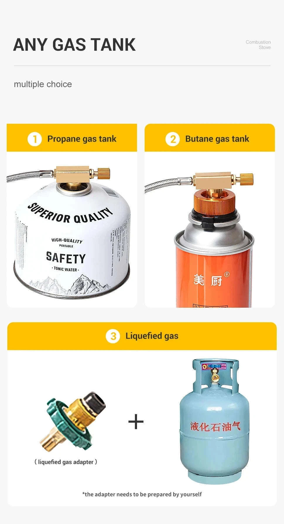 Portable Infrared Gas Stove with Electronic Ignition for Camping-Round White