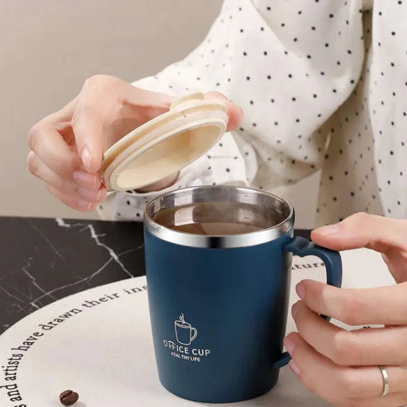Portable Insulated Coffee Mug 350ml-Gray / 350ml