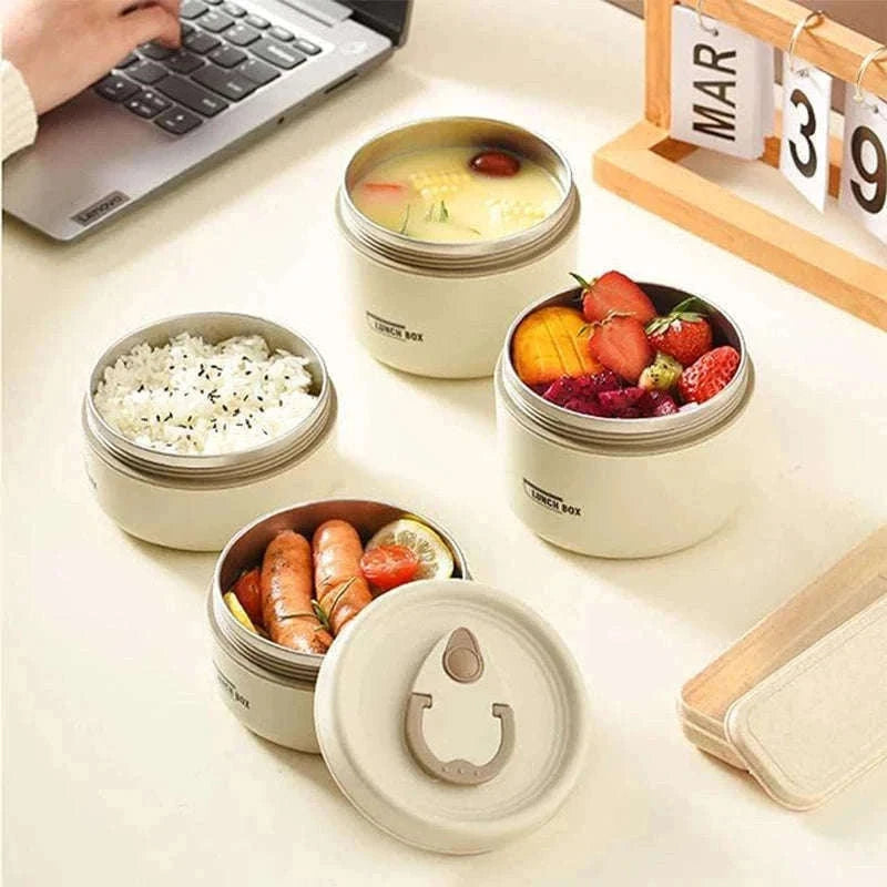 Portable Insulated Lunch Container Set for Fresh Meals-1 / 3 / 800-1000ml