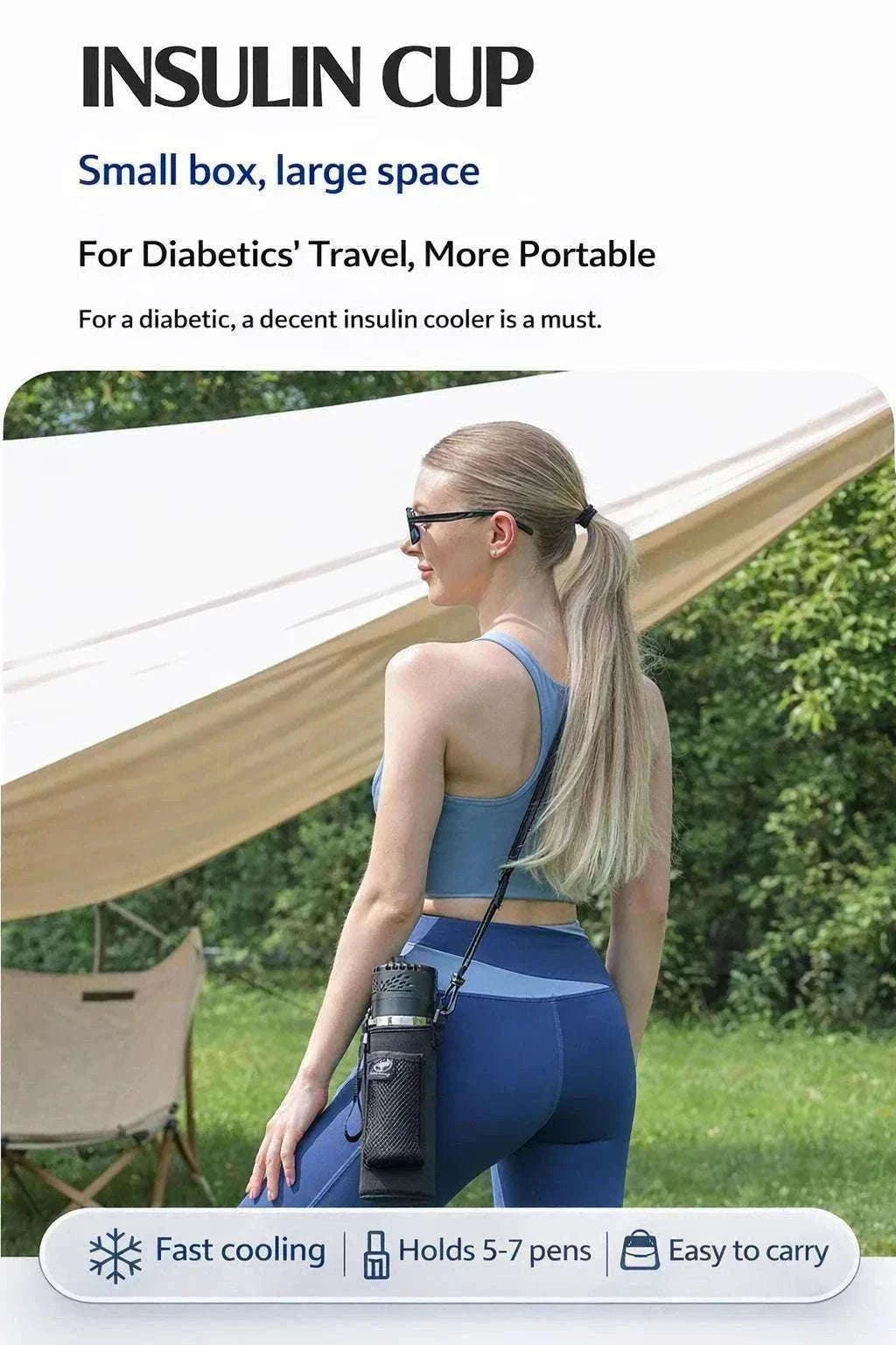 Portable Insulin Cooler Mini Fridge with Digital Temperature Control-Black / CN
