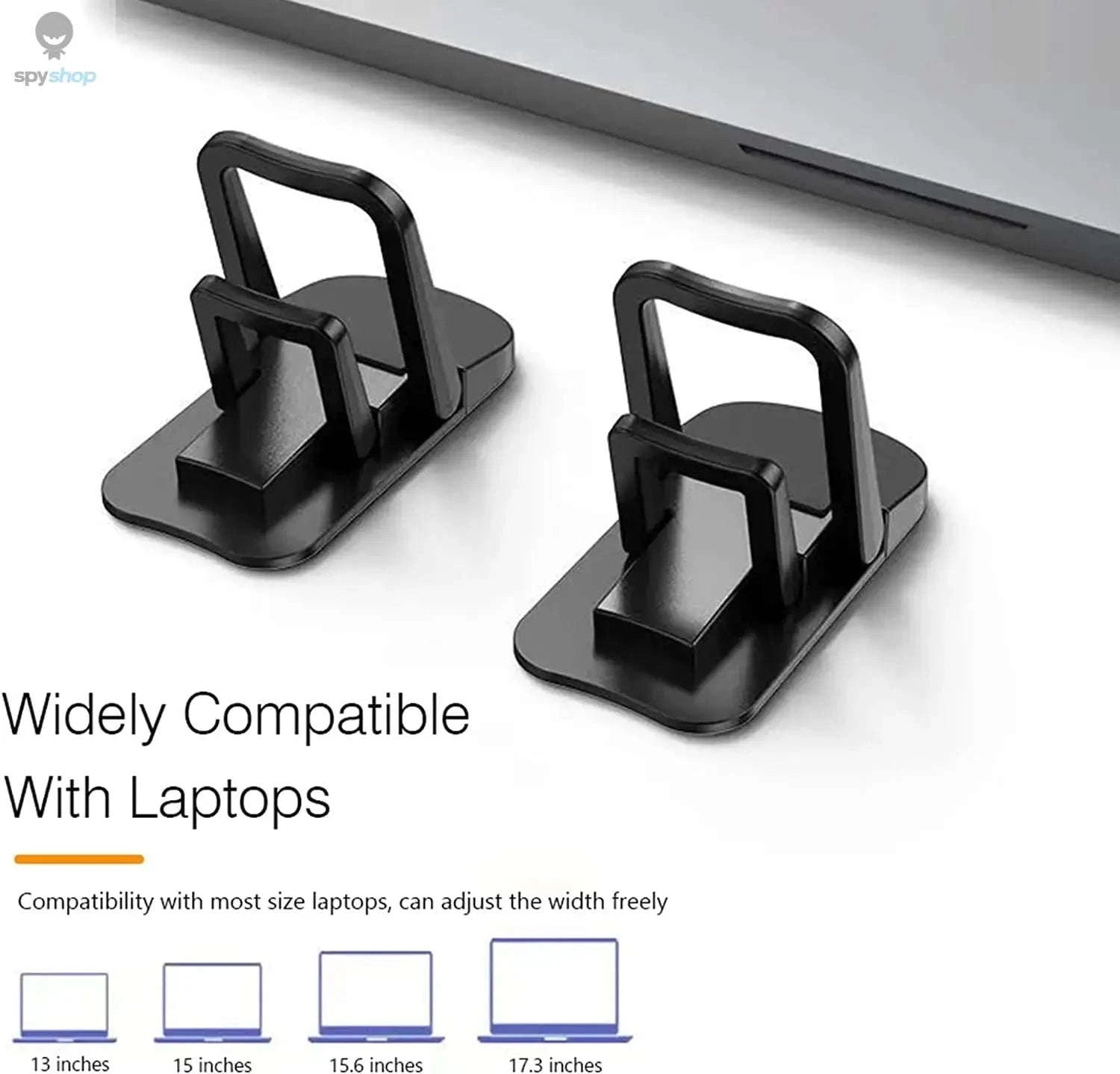 Portable Laptop Stand – Adjustable, Foldable & Workspace-Friendly Support-A-Black