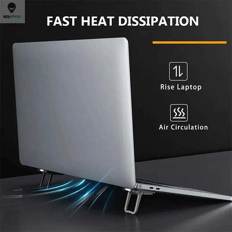 Portable Laptop Stand – Adjustable, Foldable & Workspace-Friendly Support-A-Black