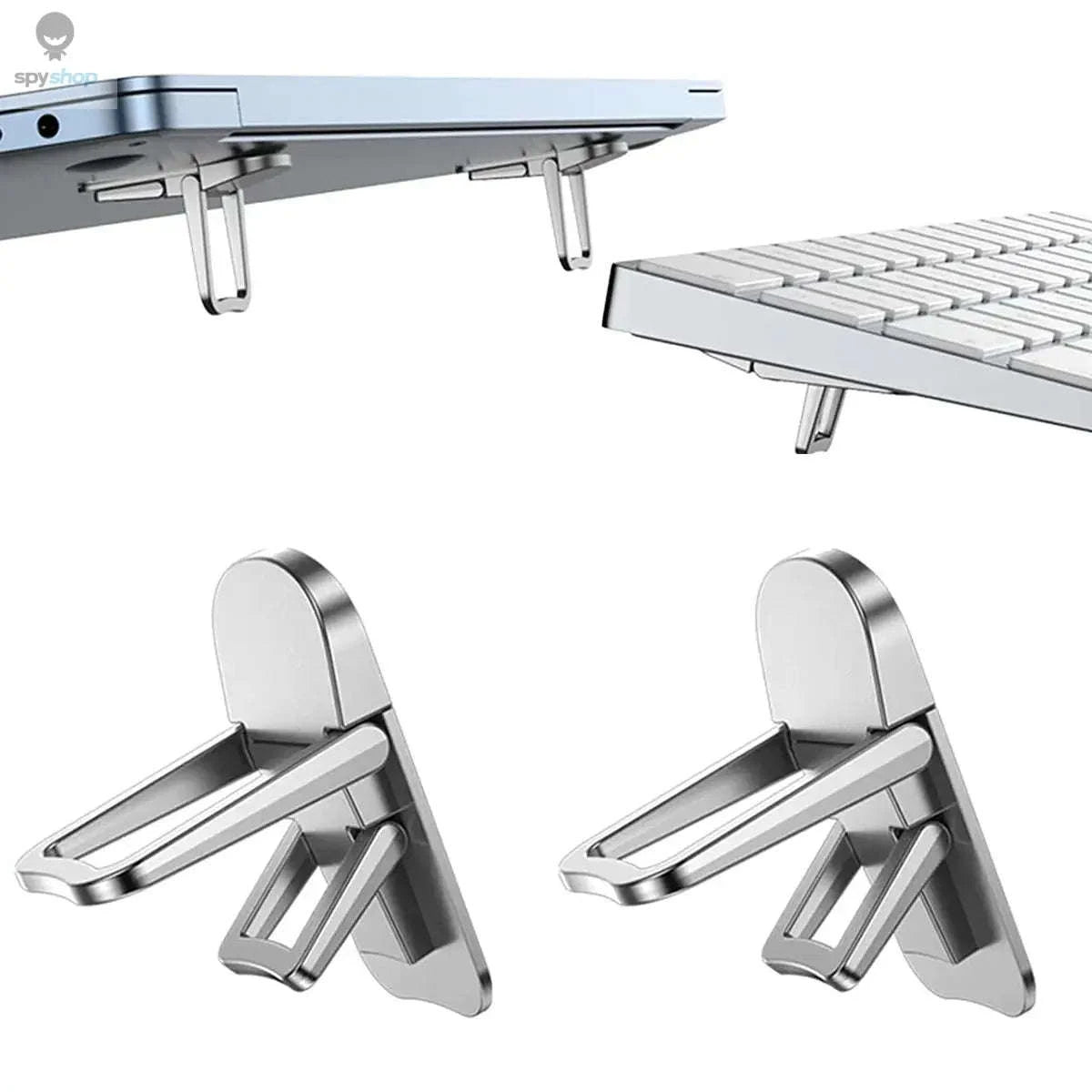 Portable Laptop Stand – Adjustable, Foldable & Workspace-Friendly Support-A-Black