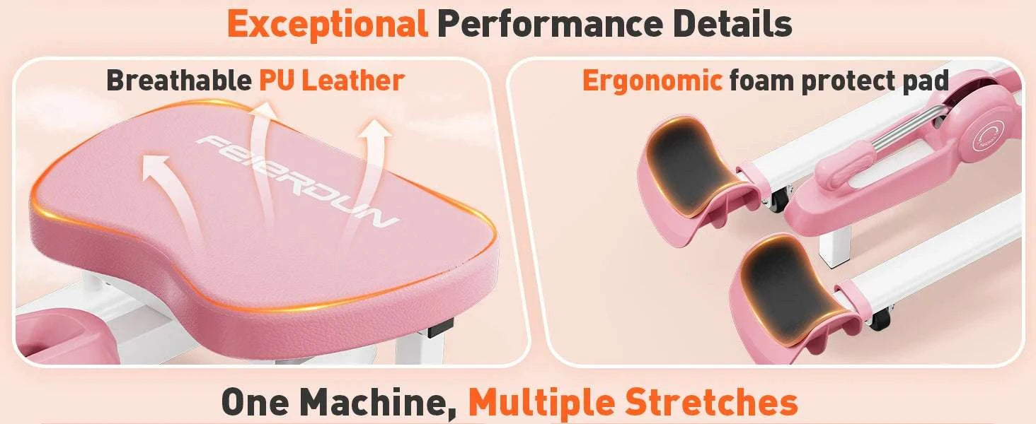 Portable Leg Stretcher Machine with 0–180° Split Training Control-