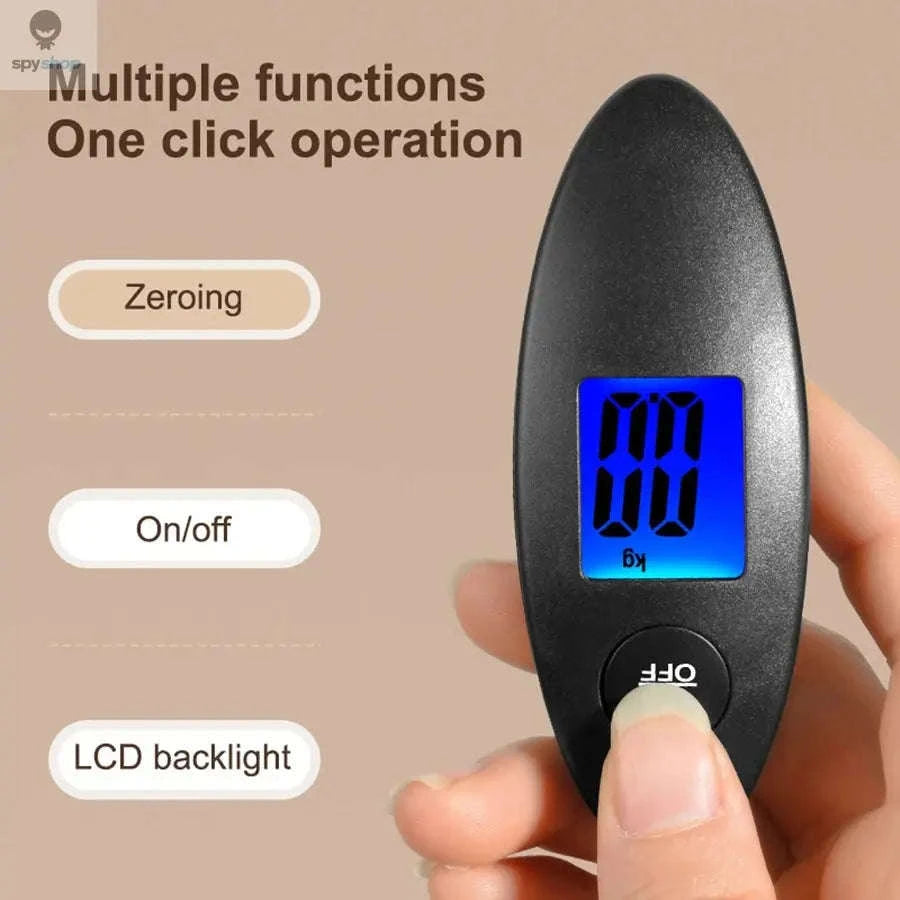 Portable Luggage Scale with High‑Precision Digital Display-black