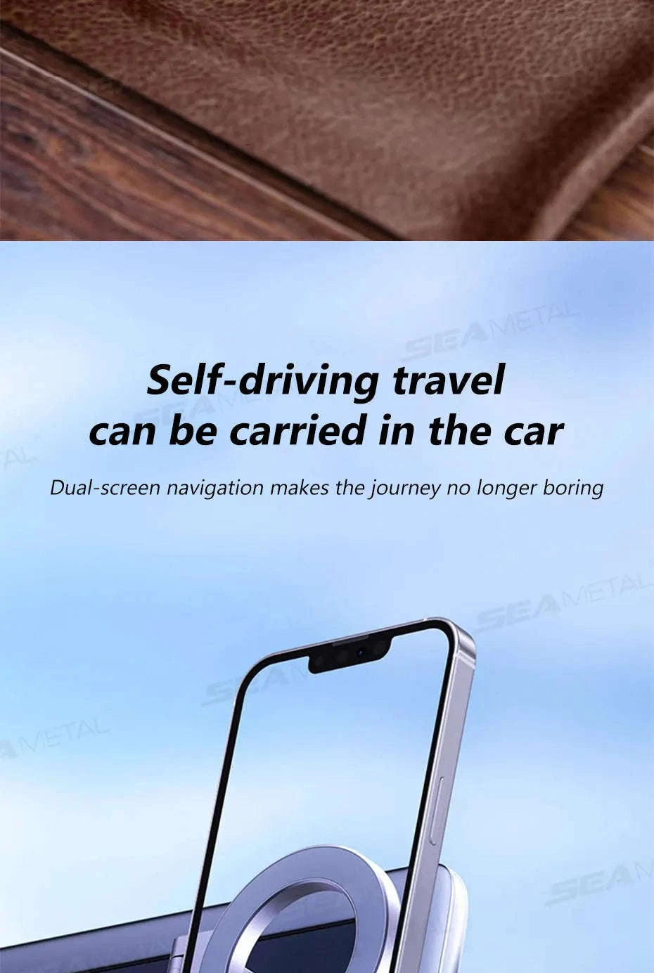 Portable Magnetic Phone Mount with 360° Rotation-R3