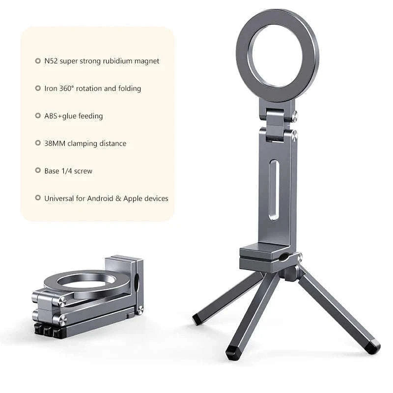Portable Magnetic Phone Mount with 360° Rotation-R3