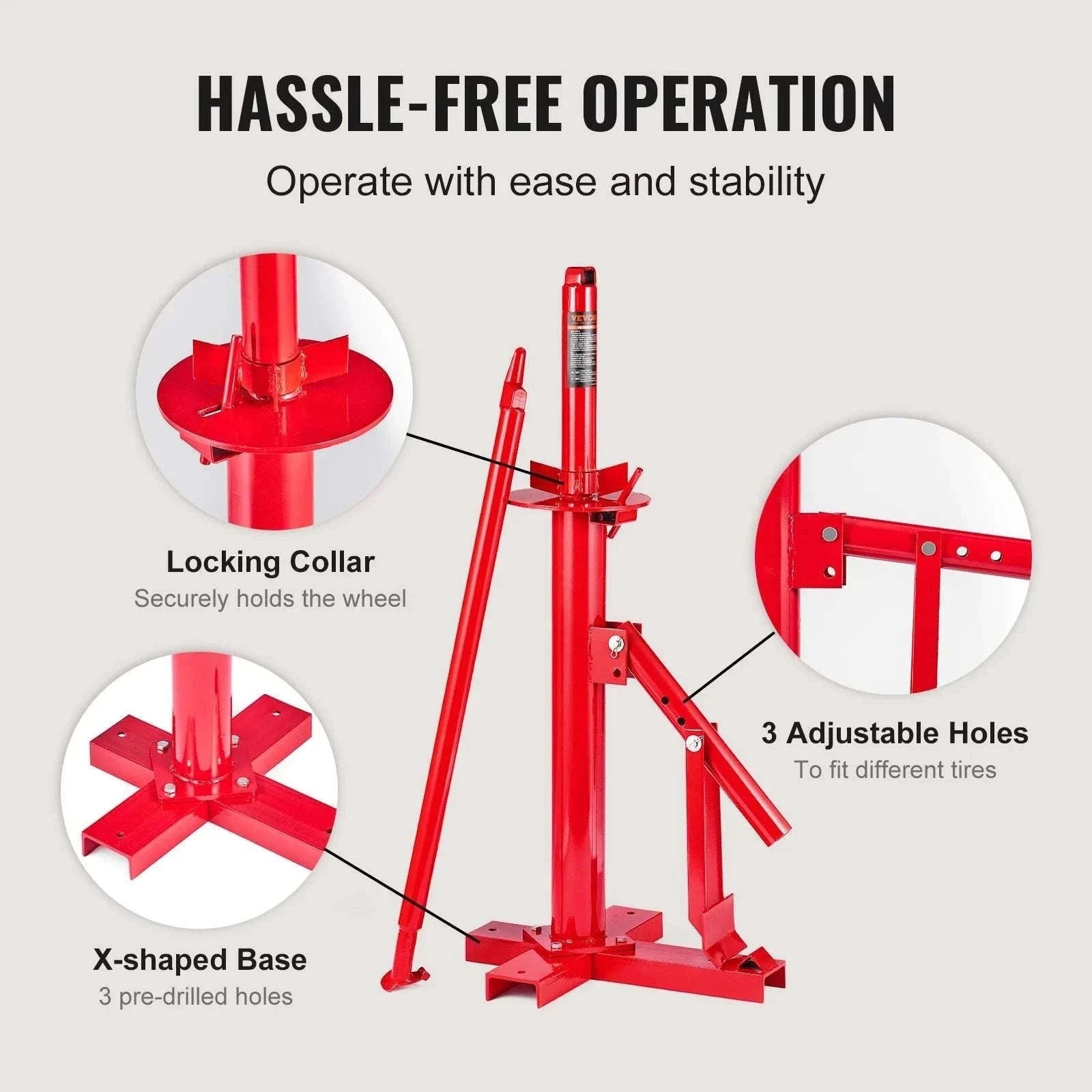 Portable Manual Tire Changer Bead Breaker for 8–16 Inch Tires-United States