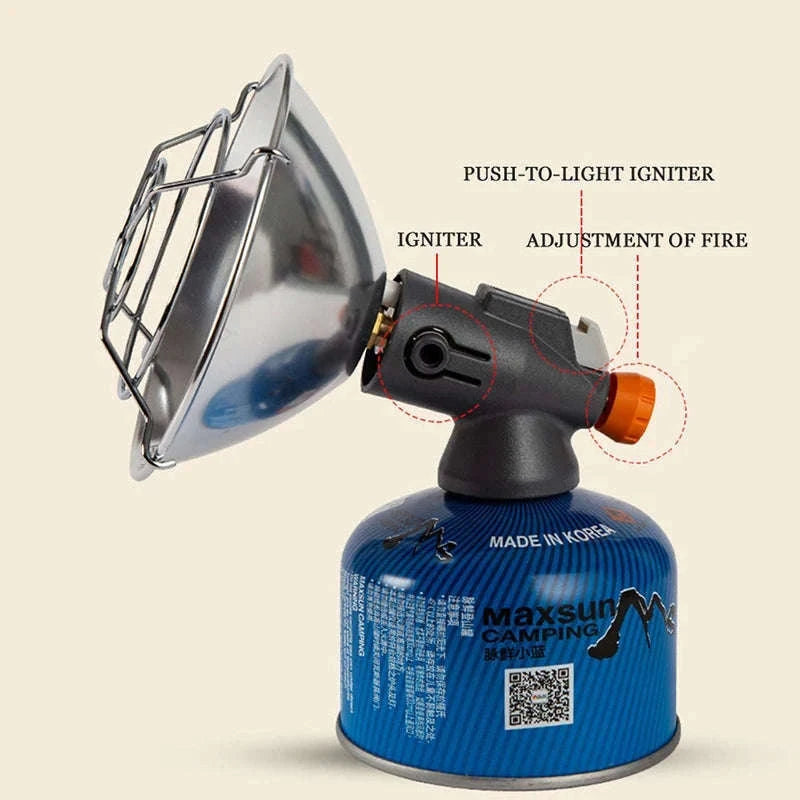 Portable Mini Gas Camping Heater with Propane Adapter-Heater