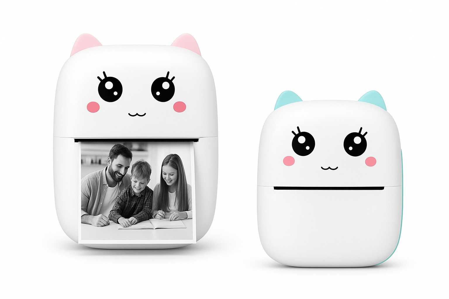 Tragbarer Mini-Drucker Kabelloser Bluetooth Foto- und Etikettenhersteller