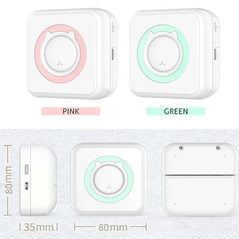 Portable Mini Thermal Printer – Bluetooth Pocket Photo & Label Printer-PURPLE