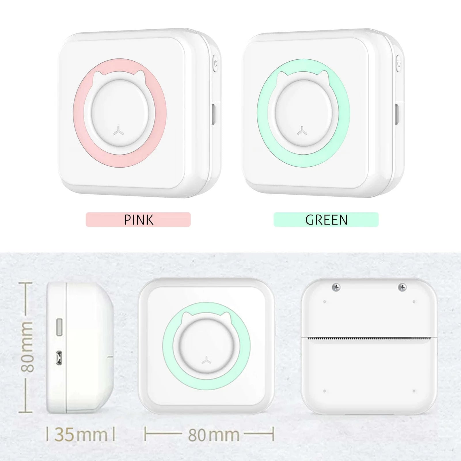 Portable Mini Thermal Printer – Bluetooth Pocket Photo & Label Printer-PURPLE