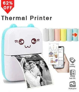 Portable Mini Thermal Printer for Labels, Notes, and Photos-PURPLE