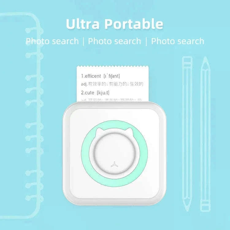 Portable Mini Thermal Printer for Labels, Notes, and Photos-PURPLE