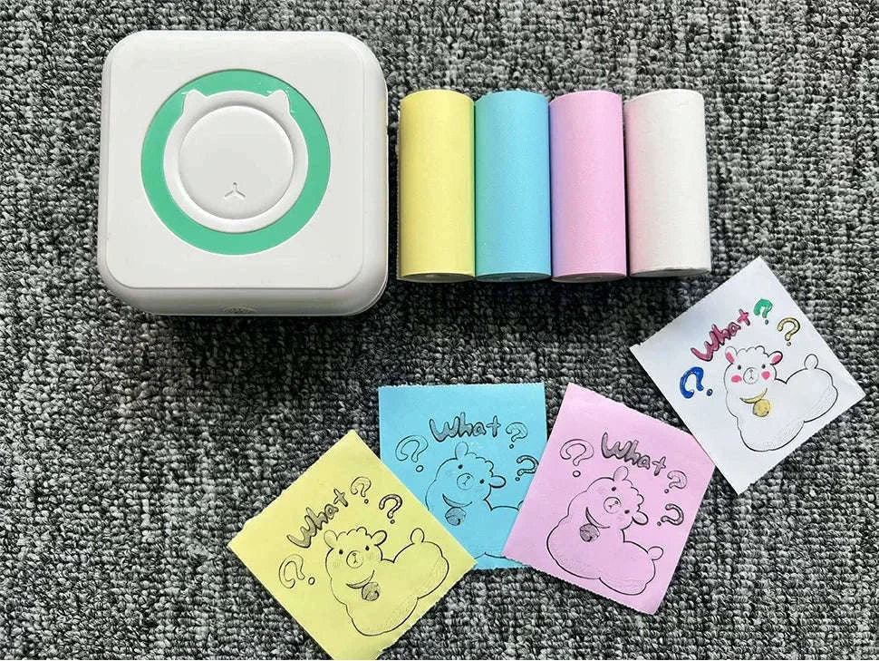 Portable Mini Thermal Printer for Labels, Notes, and Photos-PURPLE