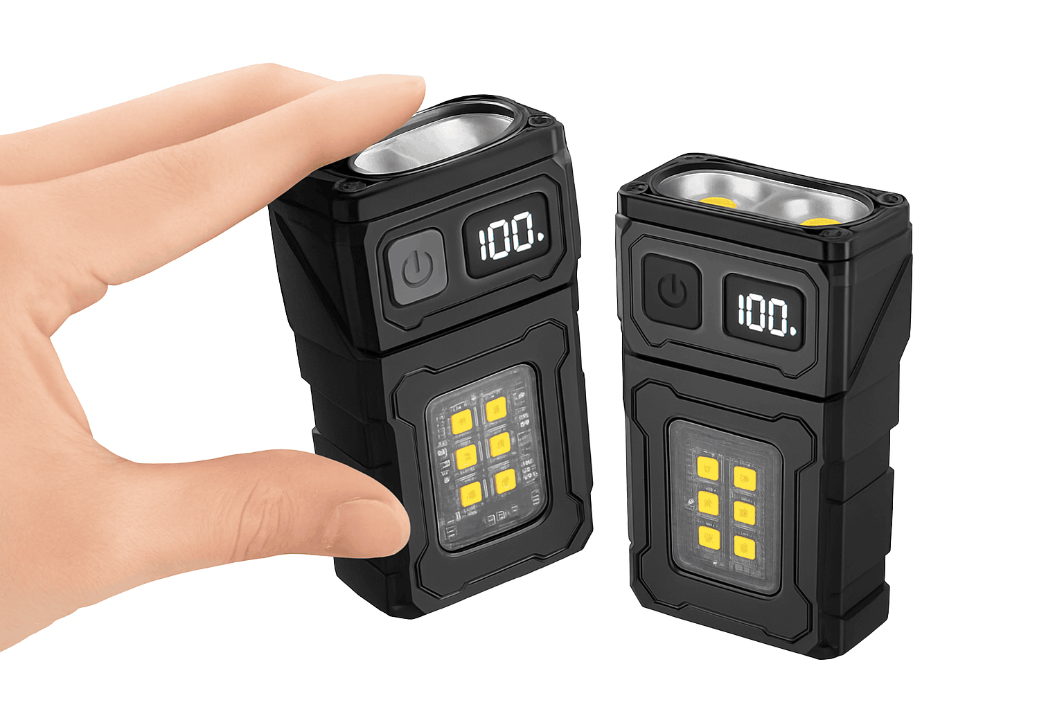 Portable Multifunctional USB Rechargeable LED Flashlight-3 PCS