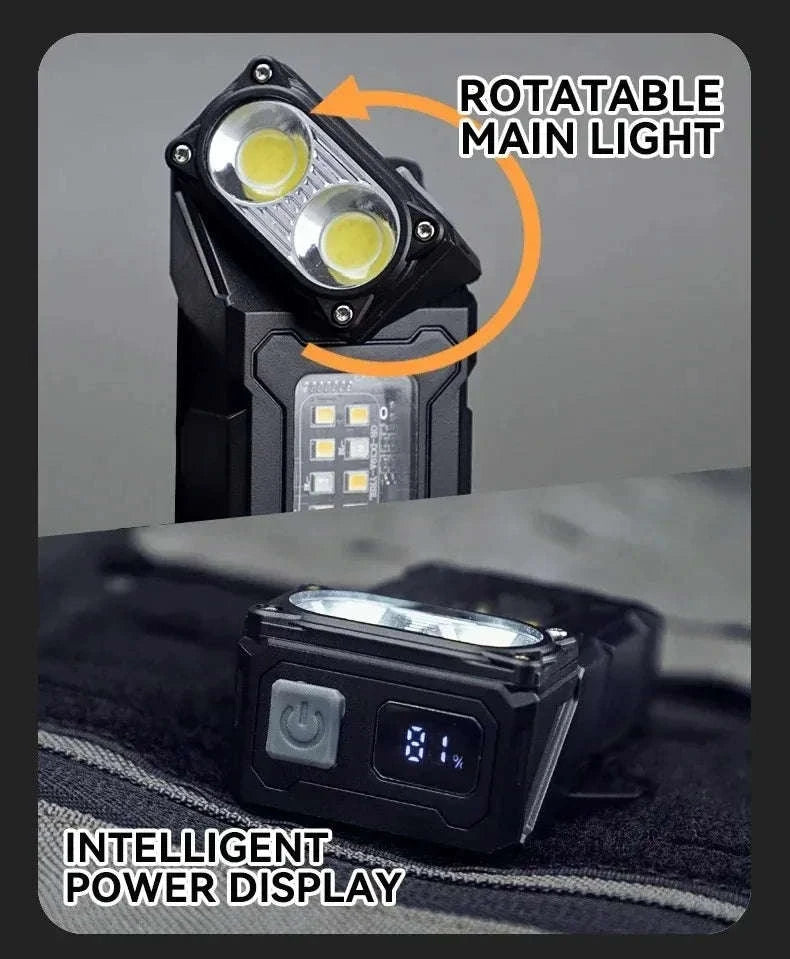 Portable Multifunctional USB Rechargeable LED Flashlight-3 PCS