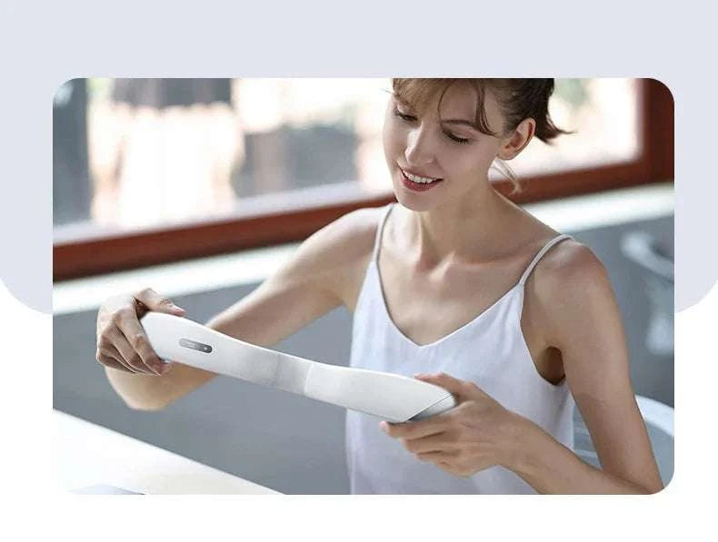 Portable Neck Air Conditioner Fan 5-Speed Rechargeable Cooling-White