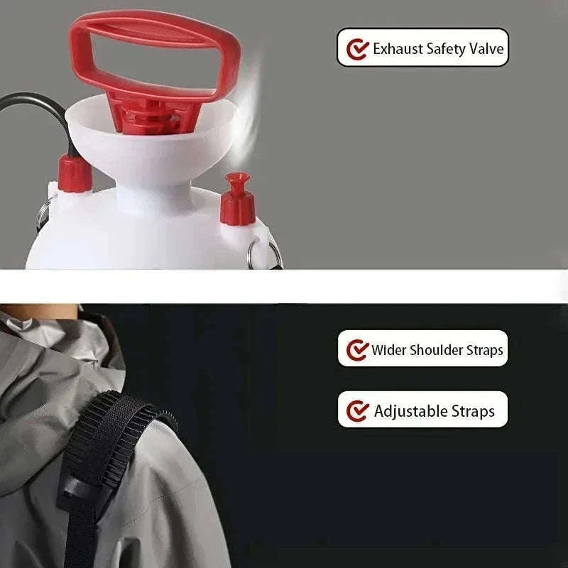 Portable Outdoor Shower with 3m Hose, 4L & 8L-4L