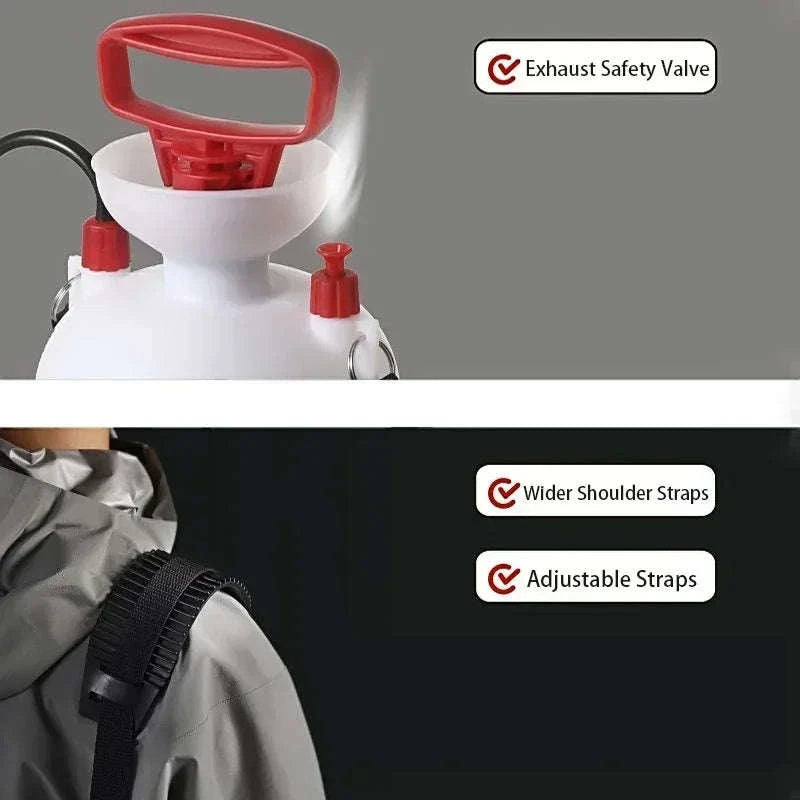 Portable Outdoor Shower with 3m Hose, 4L & 8L-4L