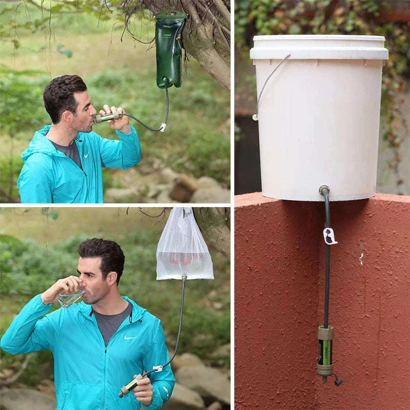 Portable Outdoor Water Filter Kit with Bag-L630S / United States