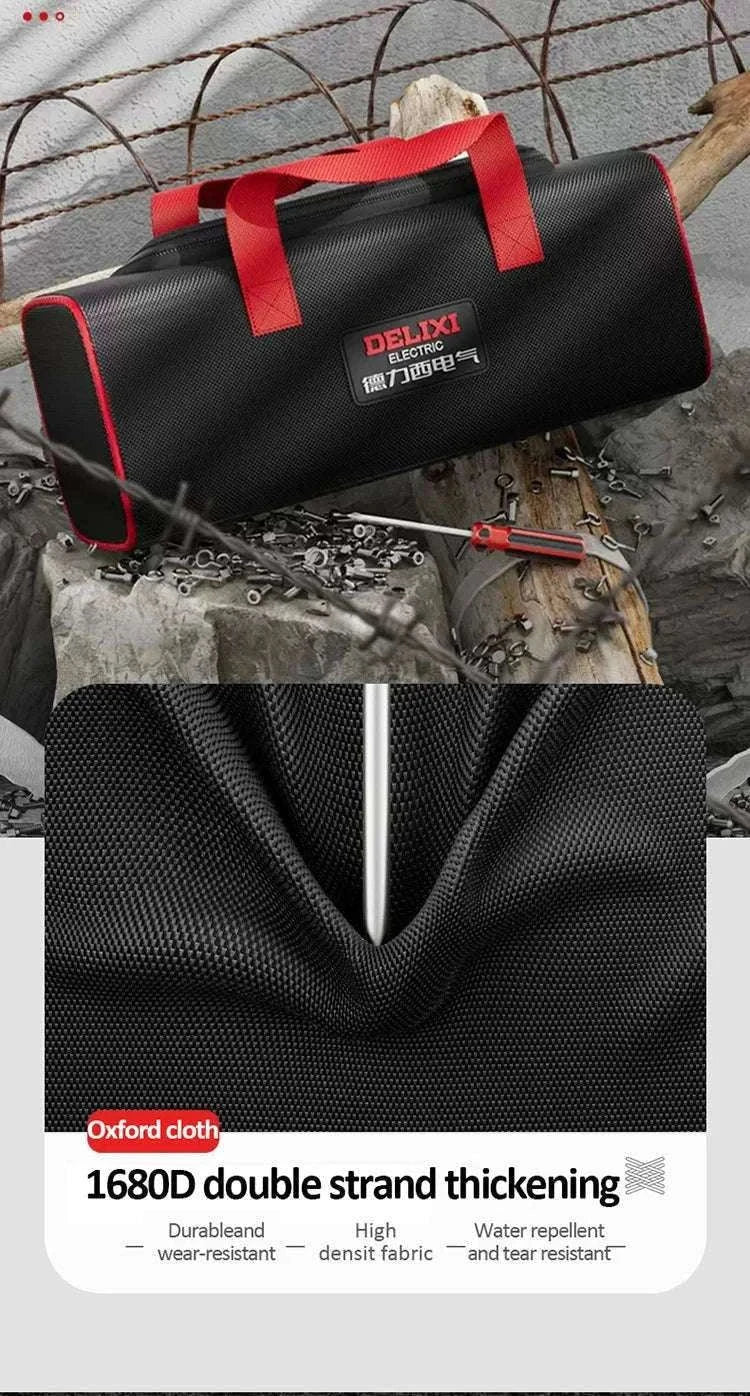Portable Oxford Cloth Tool Bag for Organized Daily Work-