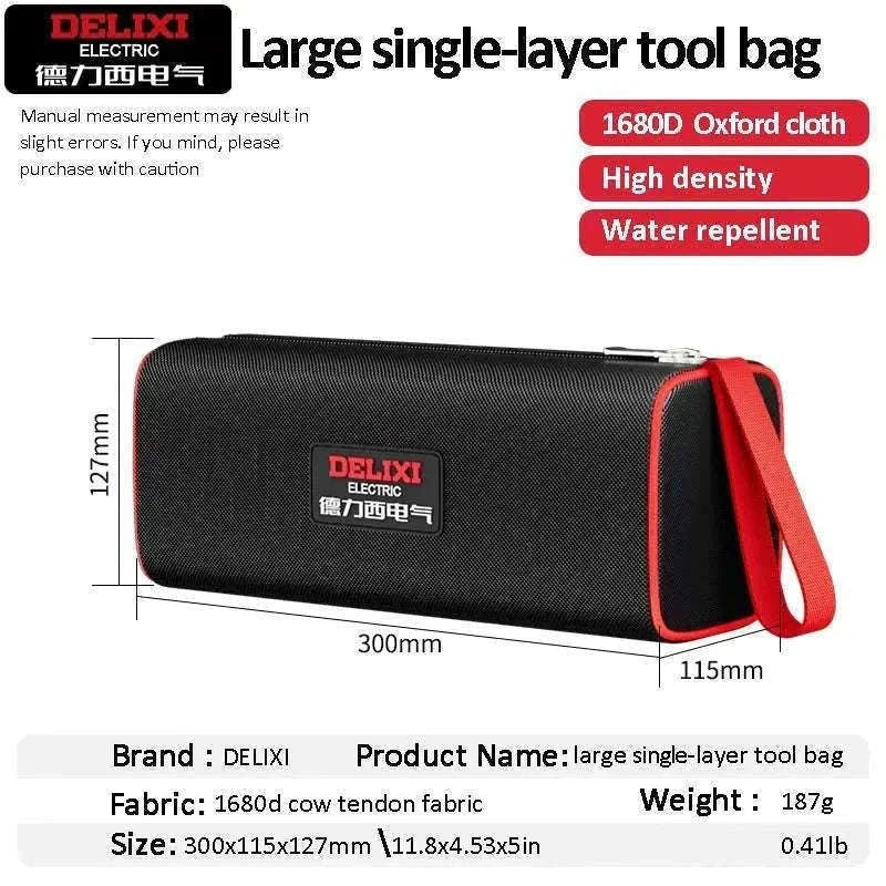 Portable Oxford Cloth Tool Bag for Organized Daily Work-Large monolayer