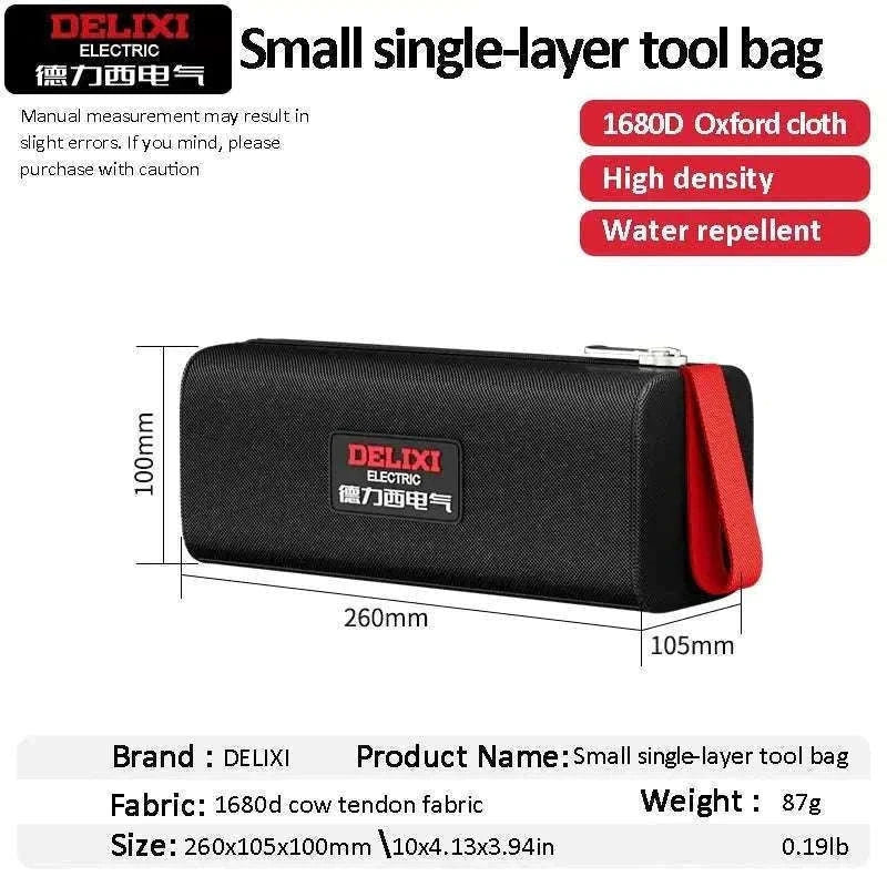 Portable Oxford Cloth Tool Bag for Organized Daily Work-Large monolayer